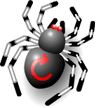 Illustration: spider with 
browser refresh icon