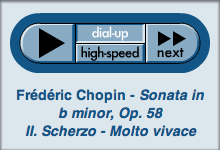 MP3 music player popup (Chopin)