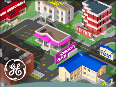 3D illustration: GE city website