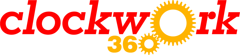 Clockwork 360 gears logo