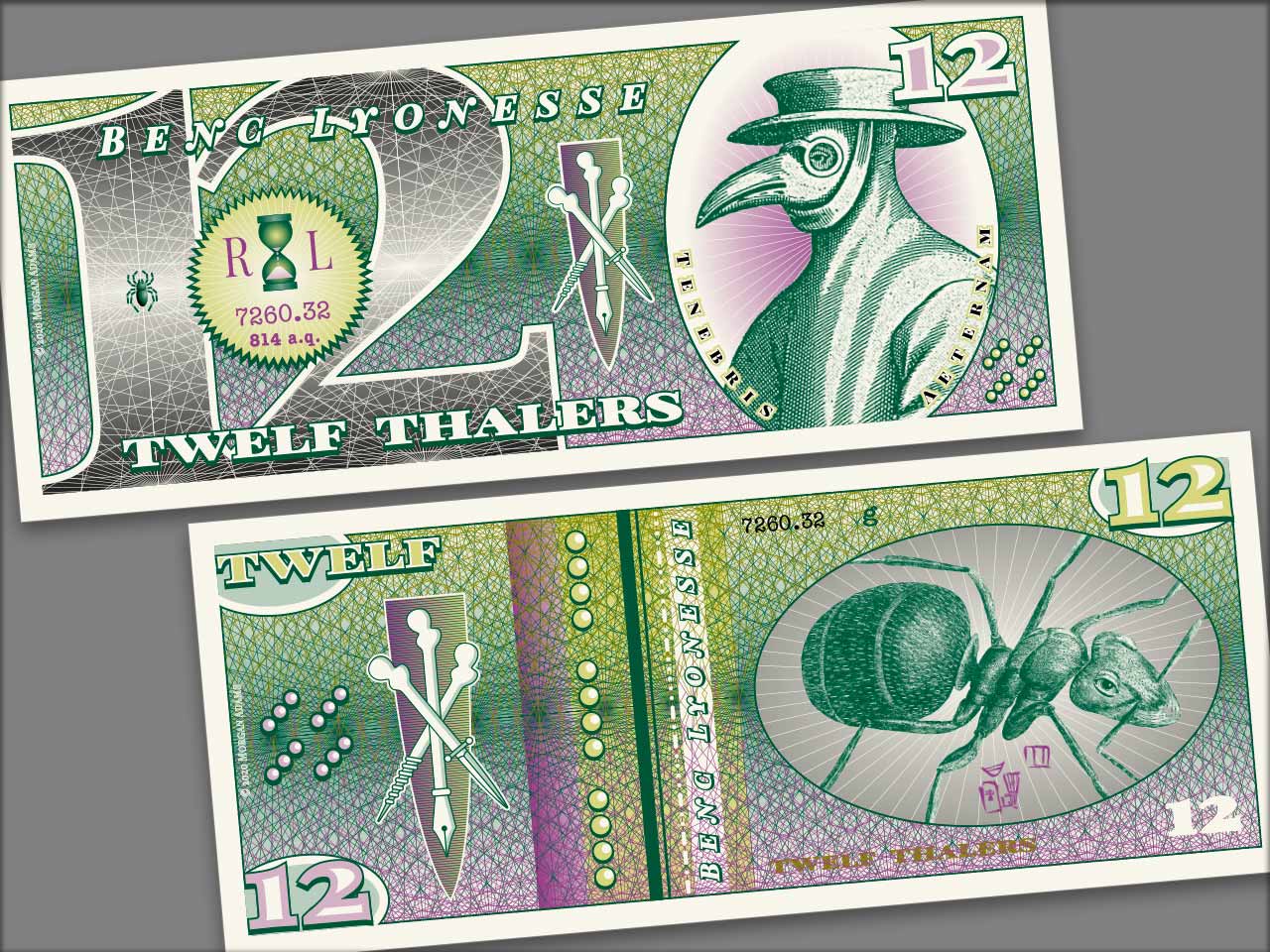 Twelf Thalers fictional currency